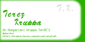 terez kruppa business card